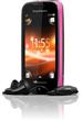 Sony Ericsson Mix Walkman (WT13) Black - Pink band on Black Phone